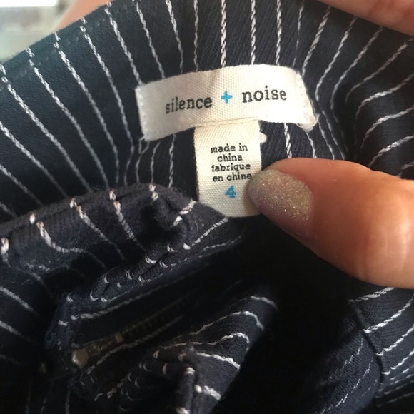 High Rise Navy Blue/White Denim👖 - Picture 5 of 6